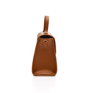 Bolsa Modare Flap Feminina Alça Curta 70014.5 Caramelo