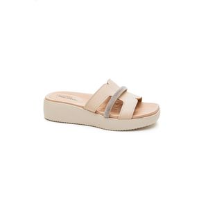 Tamanco Modare Ultra Conforto Feminino Strass 7189.103 Off-White
