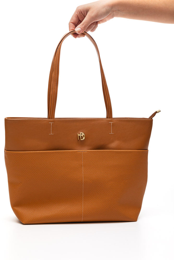 Bolsa-Modare-Tote-Grande-Feminina-Entrelacado-70016.6-Caramelo