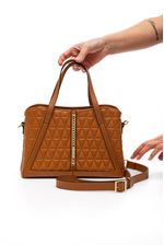 Bolsa-Vizzano-Tote-Acolchoada-Feminina-Alca-Dupla-E-Detalhe-Corrente-10070.5-Caramelo