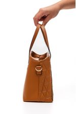 Bolsa-Vizzano-Tote-Acolchoada-Feminina-Alca-Dupla-E-Detalhe-Corrente-10070.5-Caramelo