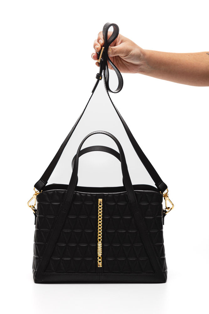 Bolsa-Vizzano-Tote-Acolchoada-Feminina-Alca-Dupla-E-Detalhe-Corrente-10070.5-Preto