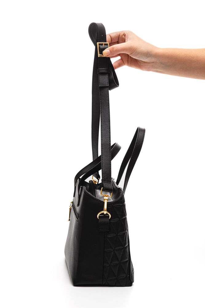 Bolsa-Vizzano-Tote-Acolchoada-Feminina-Alca-Dupla-E-Detalhe-Corrente-10070.5-Preto