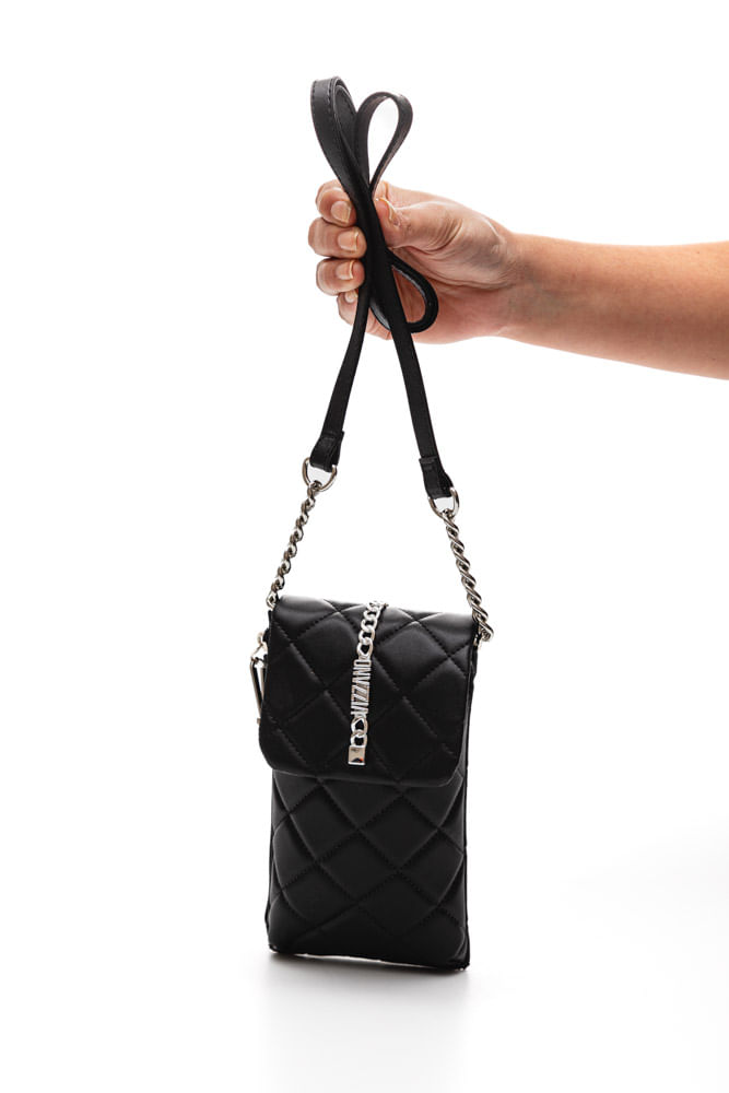 Bolsa-Vizzano-Porta-Celular-Feminina-Matelasse-10090.1-Preto