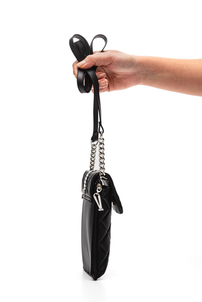 Bolsa-Vizzano-Porta-Celular-Feminina-Matelasse-10090.1-Preto
