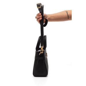 Bolsa Vizzano Tote Alça De Mão E Ombro Feminina Napa Salfiano 10063.4 Preto