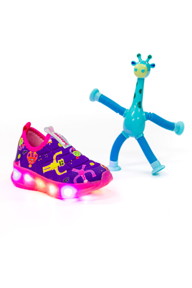 Tenis-Novope-Infantil-Menina-Led-Fantasy-Pipe-Com-Robozinho-30001278--Roxo