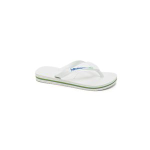 Chinelo Havaianas Brasil Logo Infantil Branco