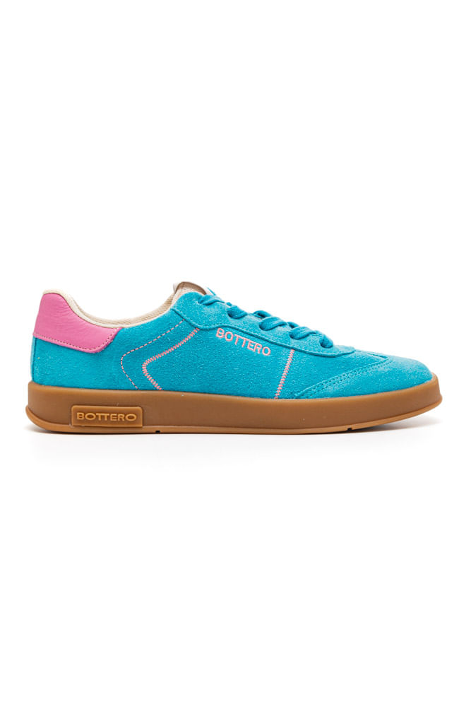Tenis-Bottero-Em-Camurca-Feminino-Sneakers-364903-Azul
