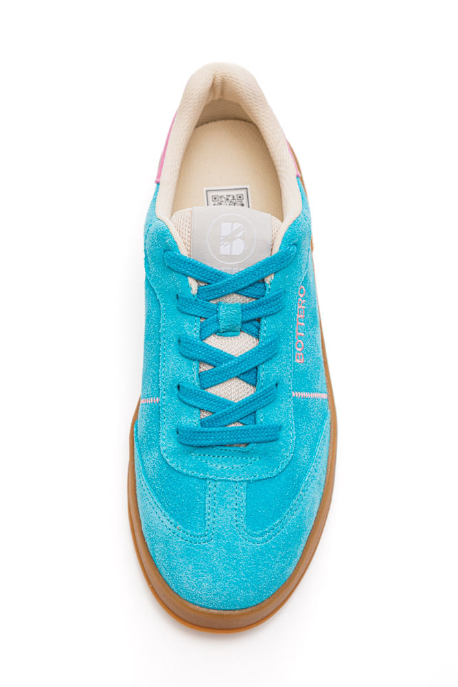 Tenis-Bottero-Em-Camurca-Feminino-Sneakers-364903-Azul