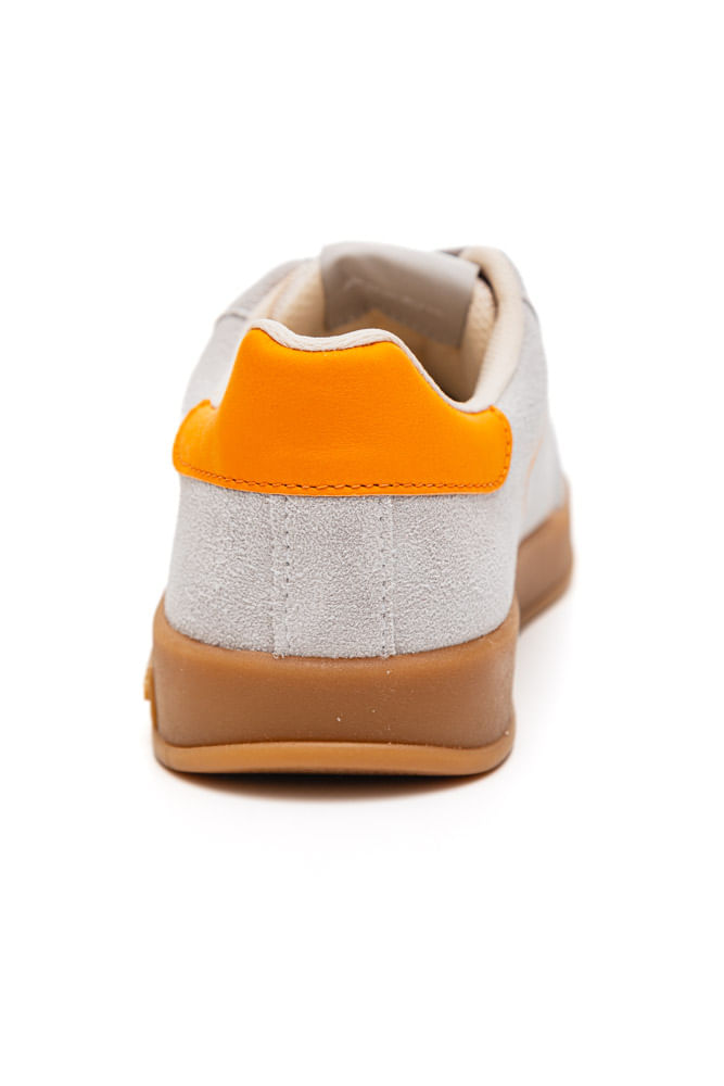 Tenis-Bottero-Em-Camurca-Feminino-Sneakers-364903-Cinza