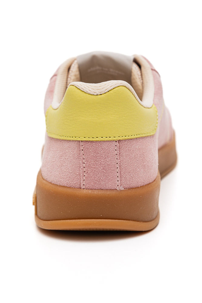 Tenis-Bottero-Em-Camurca-Feminino-Sneakers-364903-Rosa-Claro