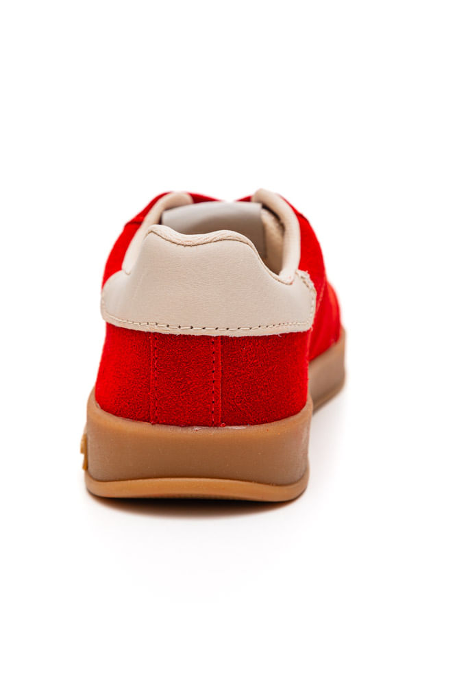 Tenis-Bottero-Em-Camurca-Feminino-Sneakers-364903-Vermelho