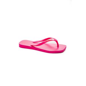 Chinelo Havaianas Slim Square Logo Pop Up Feminino Rosa