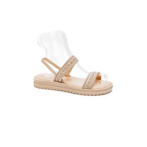 Sandália Mississipi Flatform Feminina Tira Maleável Mb483-05 Nude