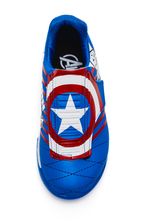 Kit-Dray-Chuteira---Bola-Futsal-Infantil-Menino-Marvel-Capitao-America-4700-Azul