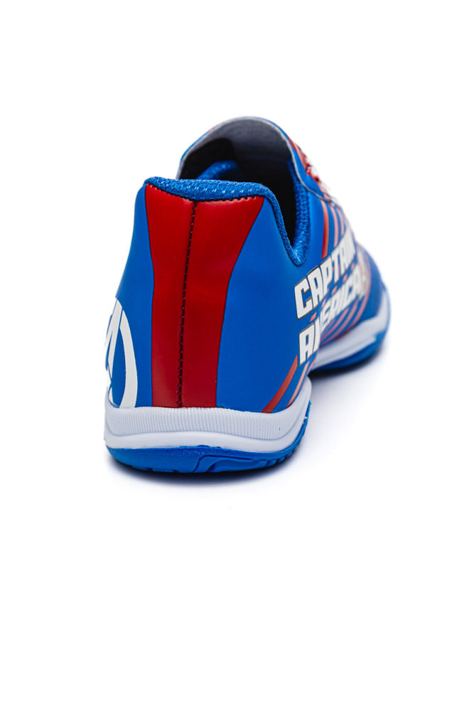 Kit-Dray-Chuteira---Bola-Futsal-Infantil-Menino-Marvel-Capitao-America-4700-Azul
