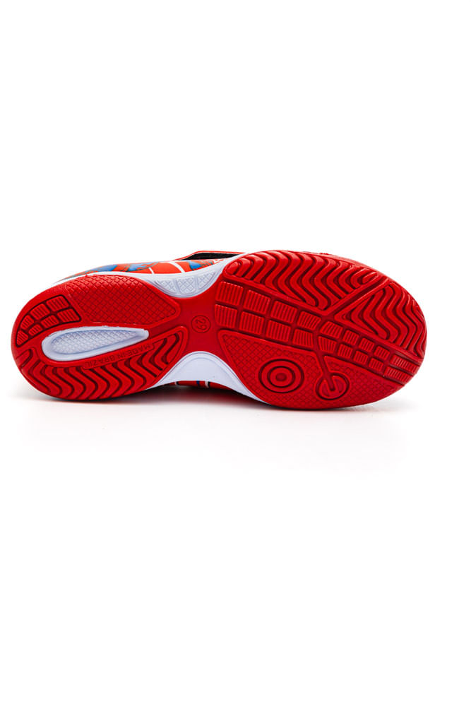 Kit-Dray-Chuteira---Bola-Futsal-Infantil-Menino-Marvel-Homem-Aranha-4702-Vermelho