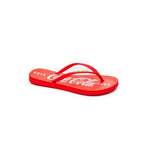 Chinelo Coca-Cola Slim Feminino Estampa Cc3516 Vermelho