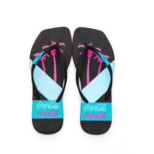 Chinelo Coca Cola Square Feminino Cc4462 Preto