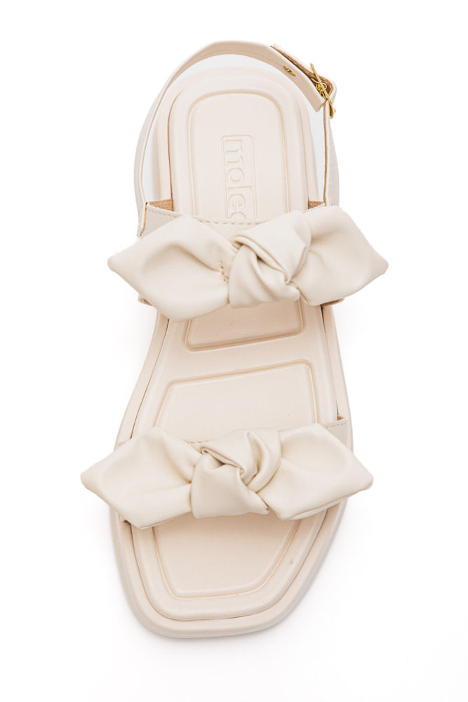 Sandália Moleca Square Feminina Flat 5506.106 Off-White