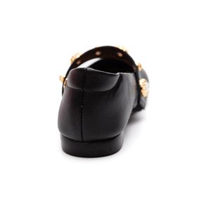 Sapatilha Santinelli Bico Quadrado Feminina Napa 1526-158-242 Preto