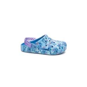 Sandalia Grendene Kids Babuche Juvenil Menina Disney Stitch Fun Print 23178-Bg536 Azul