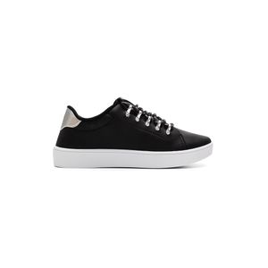 Tênis Izalu Casual Feminino Metalizado 10075iz Preto