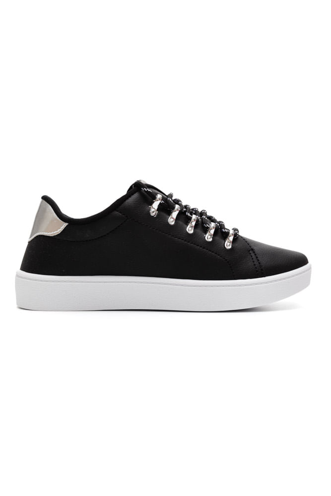 Tenis-Izalu-Casual-Feminino-Metalizado-10075iz-Preto