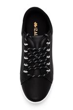 Tenis-Izalu-Casual-Feminino-Metalizado-10075iz-Preto