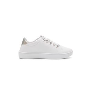 Tênis Izalu Casual Feminino Metalizado 10075iz Branco