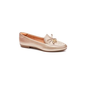 Sapato Santinelli Mocassim Feminino 1472-041 Ouro