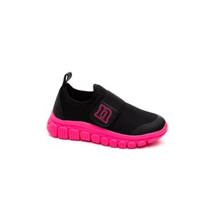 Tênis Novopé Slip-On Infantil Menina Velcro 99001035-1181j Preto