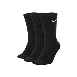 Meia Nike 3 Pares Everyday Lightweight Training Crew Masculina Sx7676-010 Preto