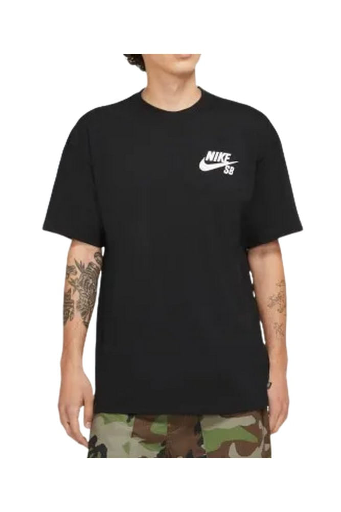 Camiseta-Casual-Masculina-Tee-Logo-Nike-Dc7817-010-Preto