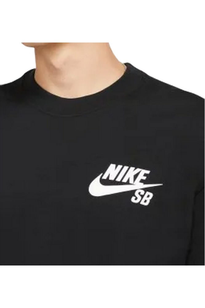 Camiseta-Casual-Masculina-Tee-Logo-Nike-Dc7817-010-Preto