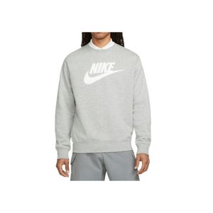 Blusão Nike Sportswear Club Fleece Crew Masculino Dq4912-063 Cinza