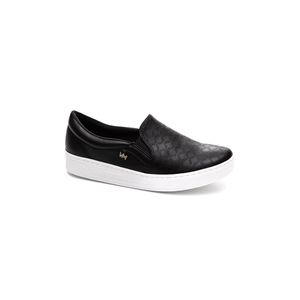 Tênis Via Marte Casual Feminino Slip-On 020-010-01 Preto