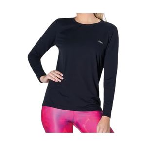 Camiseta Actvitta 40001.4 Feminina Manga Longa Fast Dry Uv Preto