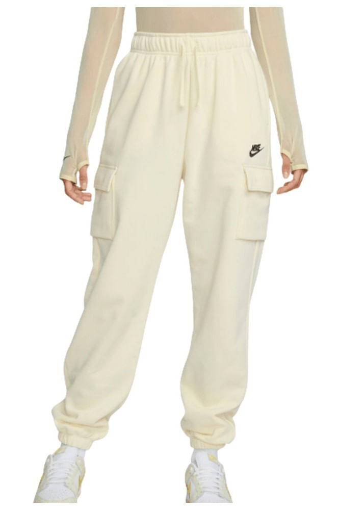 Calca-Nike-Sportswear-Club-Fleece-Cargo-Feminina-Dq5196-113-Off-White