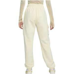 Calça Nike Sportswear Club Fleece Cargo Feminina Dq5196-113 Off-White