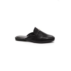 Sapatilha  Via Marte  Mule Feminino Napa Casual 124-006-01 Preto