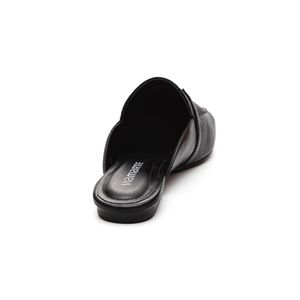 Sapatilha  Via Marte  Mule Feminino Napa Casual 124-006-01 Preto