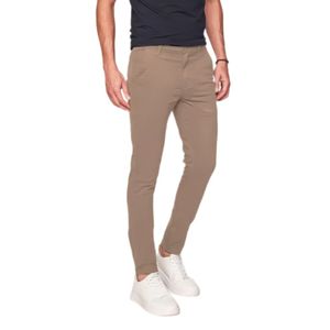 Calça Max Denim Sarja Masculina Reta 11500 Bege