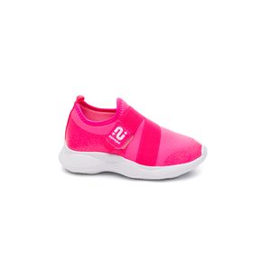 Tênis Novope Slip-On Infantil Menina Velcro 36101006 Pink