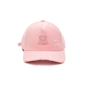 Boné Oceano Surfwear Aba Curva Destroyed 44922 Rosa Claro