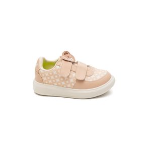 Tênis Novope Velcro Infantil Menina Ursinho Rs 98001412 Bege