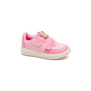 Tênis Novope Velcro Infantil Menina Ursinho Rs 98001412 Rosa