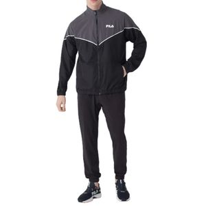 Conjunto Agasalho+Calça Fila Blocks Masculino F11at00540-1227 Preto