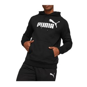 Blusão Puma Moletom Masculino Big Logo Essentials 586686 01 Preto